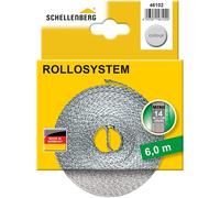 Schellenberg 46102 Cintino avvolgibili 14 mm x 6 m-Sistema Mini, Cinghia tapparella Grigio