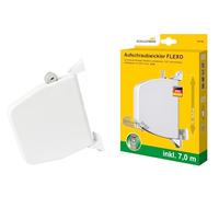Schellenberg 50145 Avvolgitore a vite Flexo Mini con cinturino, bianco, Interasse fori 15-16,5 cm