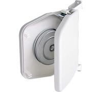 Schellenberg 50157 Avvolgitore Mini Bianco, Pieghevole Aperto, per tapparelle avvolgibili, spaziatura dei Fori 15,5 cm, Girevole a 180