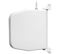 Schellenberg 50501 Avvolgitore tapparella con corda tapparelle 5 m, bianco, pieghevole aperto, spaziatura dei fori da 15,5 cm, girevole a 180°