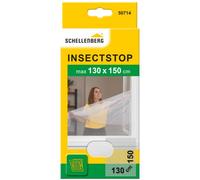 Schellenberg 50714 Zanzariera finestra per finestre fino a 130 x 150 cm, zanzariere senza perforazione, incl. nastro di fissaggio, bianco