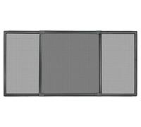 Schellenberg 50811 zanzariera estensibile di telaio in alluminio e tessuto in fibra di vetro, antracite, 50 x 75-142 cm
