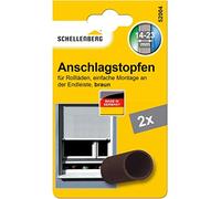 Schellenberg 52004 Tappo di arresto per tapparella, 20 x 40 mm, marrone