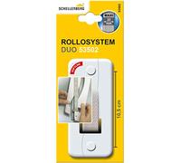 Schellenberg 53502 Placca avvolgibili Duo Maxi: 23 mm di Larghezza del Nastro, Piastra spaziatura dei Fori 10,5 cm, Bianco, Senza Rimuovere la Cinghia della tapparella