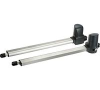 Schellenberg 60820 Kit automazione Battente 2 Ante Twin 300, Motori per cancelli con Una Larghezza Massima dell'anta di 2500 mm, Grigio