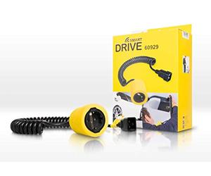Schellenberg 60929 Prolunga elettrica spina convenzionale per Kit automazione basculante per porte di garage Smart Drive L e XL, 2,8 m, cavo A spirale