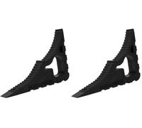 Schellenberg 66303 Fermaporta/fermafinestra, Nero Fermaporta e Porta a Cuneo, Durevole e Resistente alle intemperie, Colore, 1x (Confezione da 2)