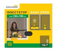 Schellenberg 87083 Zanzariera Easy Open, 130 x 150 cm, Antracite, Multicolour