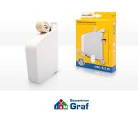 Schellenberg - Avvolgitore a vite, larghezza cinghia 14 mm, orientabile, colore: Bianco 100 x 50 x 50 cm
