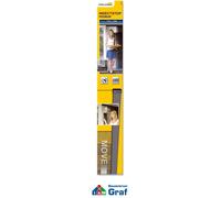 Schellenberg 50663 Zanzariera estensibile PREMIUM 115 x 250 cm, tende zanzariere con 5 lamelle per porte, antracite