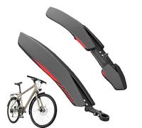 Schema Bicycle Set per 24-27,5 Pollici, Fogli di Protezione A Clip Regolabili sul Davanti E Posteriore, Protezione da Splash Fatta di PP | Guardia Fango Resistente per Mountain Bike, Bici da Corsa