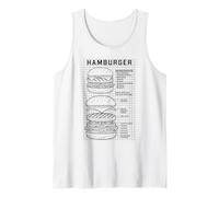 Schema del Progetto di Hamburger Cheeseburger Hamburger Chef Divertente Canotta