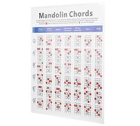 Schema di accordi per mandolino, pratico poster per accordi di mandolino in carta patinata 57x41 cm portatile per bambini per principianti per adulti