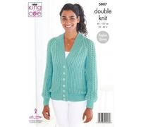 Schema Di Maglia King Cole DK Cardigan E Sciarpa ConManiche A Raglan 5807