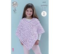 Schema Di Maglieria Facile King Cole Yummy Poncho 4537
