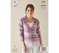 Schema Di Maglieria King Cole Aran Per Maglione Cardigan E Cappello 5805