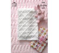 Schema Di Maglieria King Cole DK Per Copertine Da Neonato 3506
