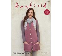 Schema Di Maglieria Sirdar - Hayfield Chunky Con Lana, Gilet Lungolinea 8162