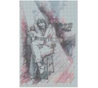 Schema Di Ricamo Incrociato Di Florashell - Chitarrista Sotto I Riflettori