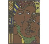 Schema Di Ricamo Incrociato Di Florashell - Tre Amiche