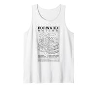 Schema Divertente delle Scarpe da Corsa Marathon Runner Forward Motion Canotta