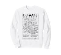 Schema Divertente delle Scarpe da Corsa Marathon Runner Forward Motion Felpa