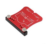 Schema per cerniera in alluminio, 35 mm, per cerniere a scomparsa, strumento di allineamento di foratura di precisione, costruzione anodizzata, ebanisti e falegnami fai da te (rosso)