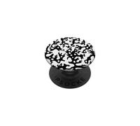 schema psichedelico trippy astratto bianco e nero PopSockets PopGrip Adesivo