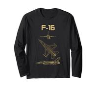Schema schematico del Progetto di Warbird dell'aereo da Caccia F-16 Maglia a Manica