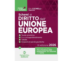 Schemi di diritto dell'Unione Europea 2026 [Paperback] [Mar 31, 2026] Cicinelli,
