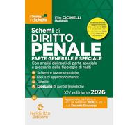 Schemi di Diritto Penale 2026. Parte generale e speciale