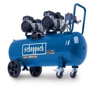 Scheppach Compressore d'aria orizzontale 4 cilindri HC100Si - silenzioso | 2200 W - serbatoio 100 L - 8 bar - 510 L/min