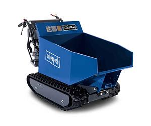 Scheppach Dumper DP5000, cassone motorizzato termico su cingoli, carico massimo 500 kg, 5,5 CV | motore 4T da 196 cm3 | 3 gradini anteriori/1 gradino posteriore | ribaltabile | carriola