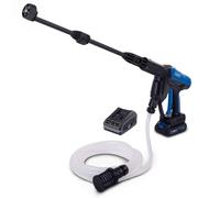 Scheppach Rondella a pressione a batteria C-HPG35-X, pressione massima 35 bar, portata 180 l/h, ugello regolabile in 5 posizioni, tubo di aspirazione 6 m, serie IXES da 20 V, batteria da 2 Ah +