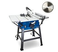 Scheppach Sega circolare da tavolo, diametro 250 mm, 230 V, 2000 W, con 2 tavoli allungabili e telaio portante, HS100