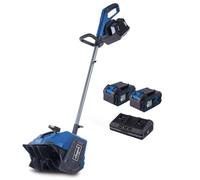Scheppach Spazzaneve a batteria BC-SNB410-X | serie 20 V IXES | larghezza 40 cm | distanza di lancio 6 m | altezza 20 cm | direzione di espulsione regolabile | con batteria da 2 x 4 Ah e caricatore