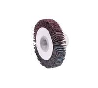 Scheppach Spazzola abrasiva per smerigliatrice MRS500, larghezza 10 mm, diametro foro 13 mm, diametro spazzola 60 mm, per levigare legno, appositamente per spazi stretti, ad esempio scanalature