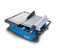 Scheppach WTS2000 - Tagliapiastrelle con slitta scorrevole, altezza di taglio 32 mm, lunghezza di taglio 450 mm, potenza 900 W, disco da taglio diamantato 180 mm, con attacco longitudinale e arresto