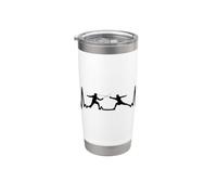Scherma Gioco scherma cardiogram sportiva Fencing scherma Bicchiere termico in acciaio inox doppia parete