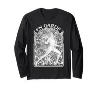 Scherma Scherma Donna En Garde Vintage Art Nouveau Schermi Maglia a Manica