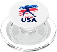 Scherma sostenere la bandiera USA del giocatore scherma squadra PopSockets PopGrip per MagSafe