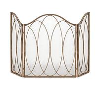 Schermata del camino 3 pannello Pannello Piegabile Protettore dello schermo antincendio, recinzione del camino, protezione per scintilla autoportante per interni ed esterni per la protezione per la