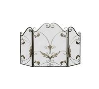 Schermata del camino europeo a tre pieghezzano pieghevole sceneggiatura camino, recinzione di riscaldamento domestico, con copertura per la protezione della protezione della protezione antincendio in