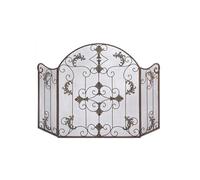 Schermata del camino Schermo del camino rurale americano, soggiorno domestico incorporato incorporato Schermata del camino, schermo del camino Coperchio di protezione scintilla (colore: piccolo regalo