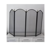 Schermata del camino schermo per camino con mesh, schermata ignifuga Coprizione di guardrail utensile, schermo pieghevole in ferro, copertura per la scintilla di copertina di recinzione a cornice