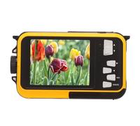 Schermata Doppia da 48 MP da 48 MP con Fotocamera Digitale Subacquea Impermeabile, Batteria Incorporata da 10 Piedi, con 10 Piedi Impermeabili, per Tiro Subacqueo (YELLOW)