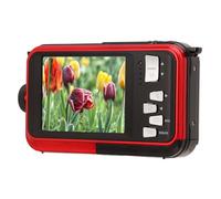 Schermata Doppia da 48 MP da 48 MP con Fotocamera Digitale Subacquea Impermeabile, Batteria Incorporata da 10 Piedi, con 10 Piedi Impermeabili, per Tiro Subacqueo (rosso)