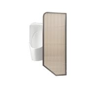 Schermata for la privacy dell'orinatoio Schermata for la privacy dell'orinatoio a parete Divisorio for la sanità pubblica Telaio in acciaio inossidabile(Silver)