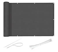 Schermata per la privacy della recinzione, 9, 1x1, 8 m Telo ombreggiante in tessuto Oxford antivento impermeabile con attacchi e occhielli, Resistente per uso commerciale e residenziale, Grigio, Ombra