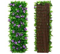 Schermatura per recinzione in edera artificiale, schermatura per giardino, siepe per la privacy, schermo per siepe espandibile, traliccio per edera, recinzione per la privacy del giardino